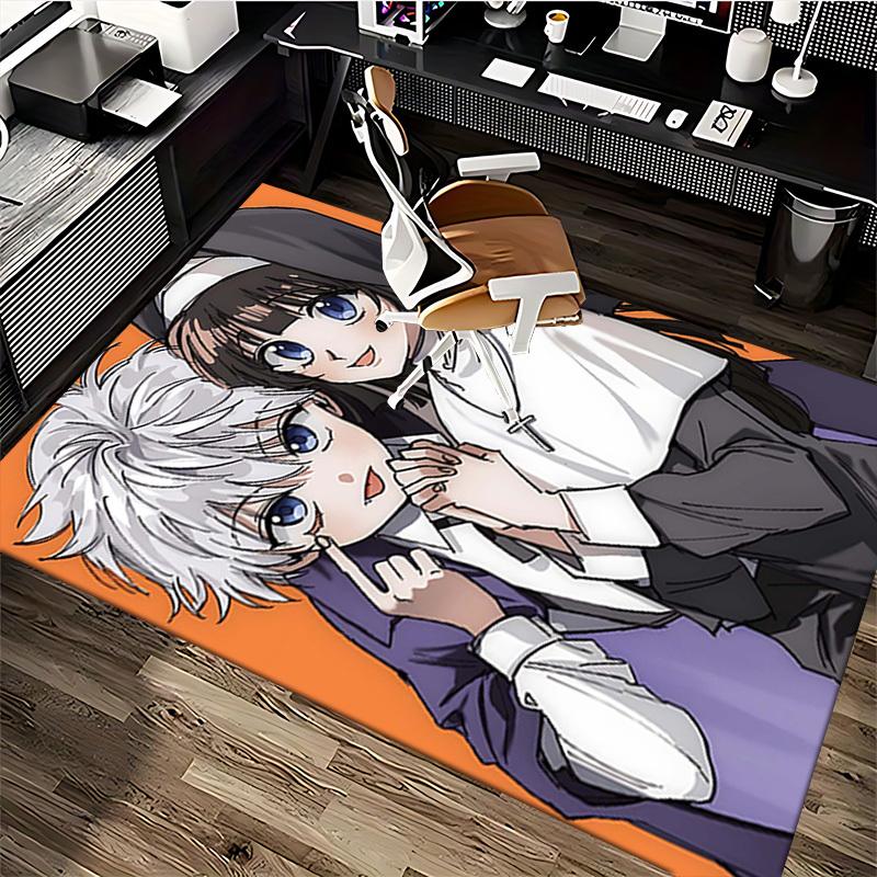1pc Anime Nuns Office Chair Mat - Cute Nun Design, Non-Slip Carpet for Home Decor, Gift Idea, Seasonal Decoration, Suitable for Office, Living Room, B