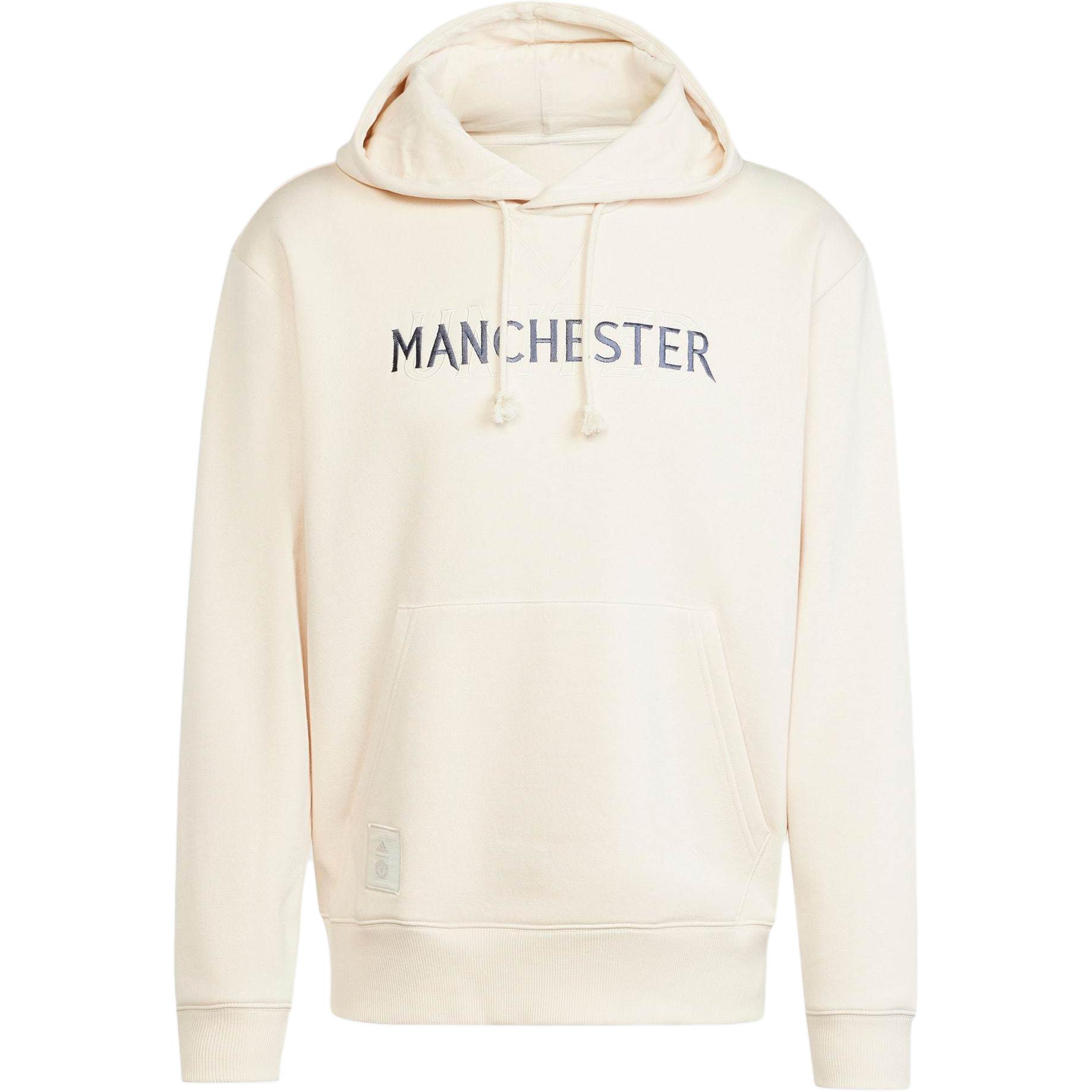 Adidas Manchester United Fleece Hoodie Unisex Light Beige IT4175 XL