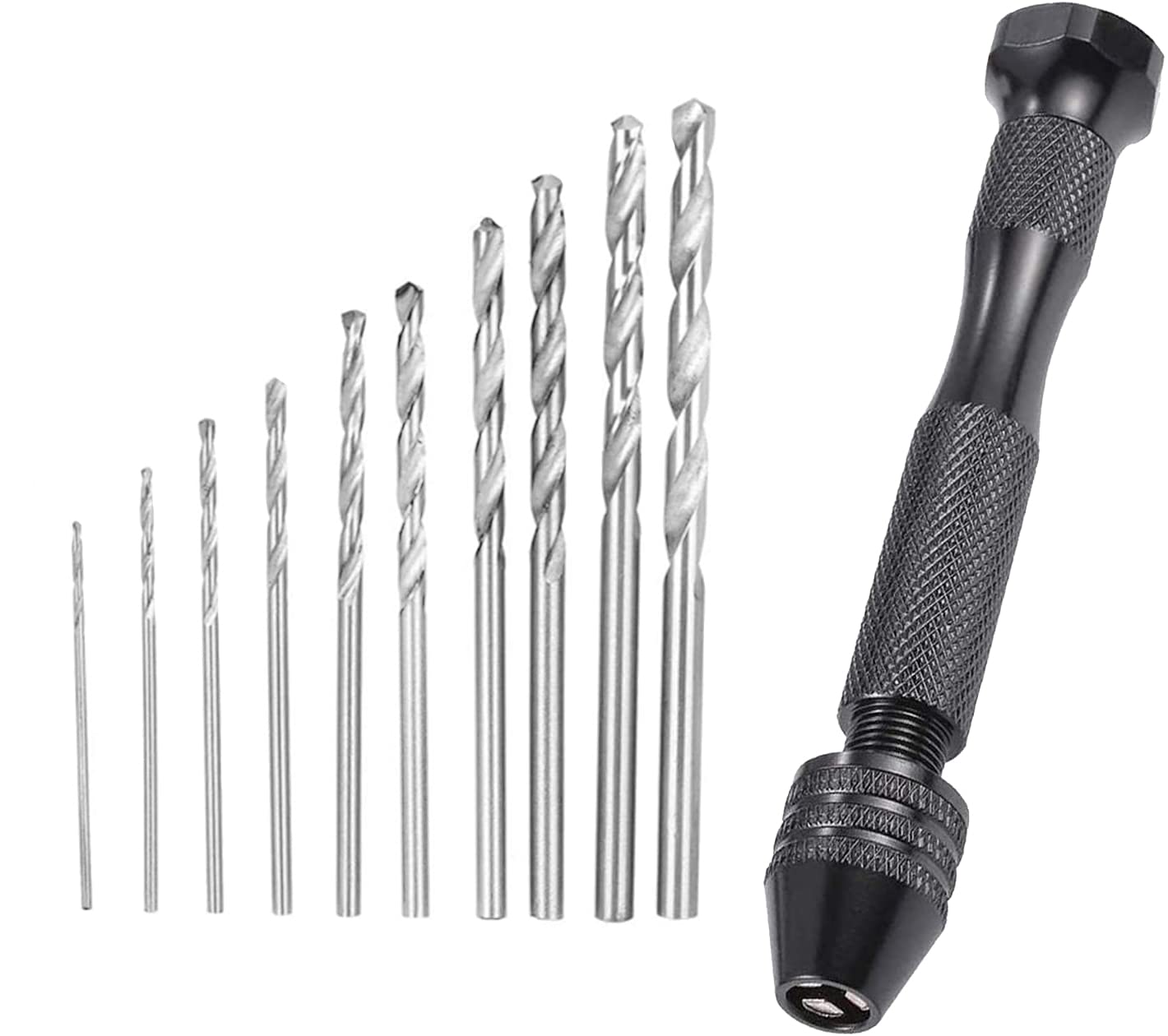 

MOLATE Woodworking Drill Steel Hand Set Bits, High-Speed Drill, 10-Piece (0.8/1.0/1.2/1.5/1.8/2.0/2.2/2.5/2.8/3.0mm)