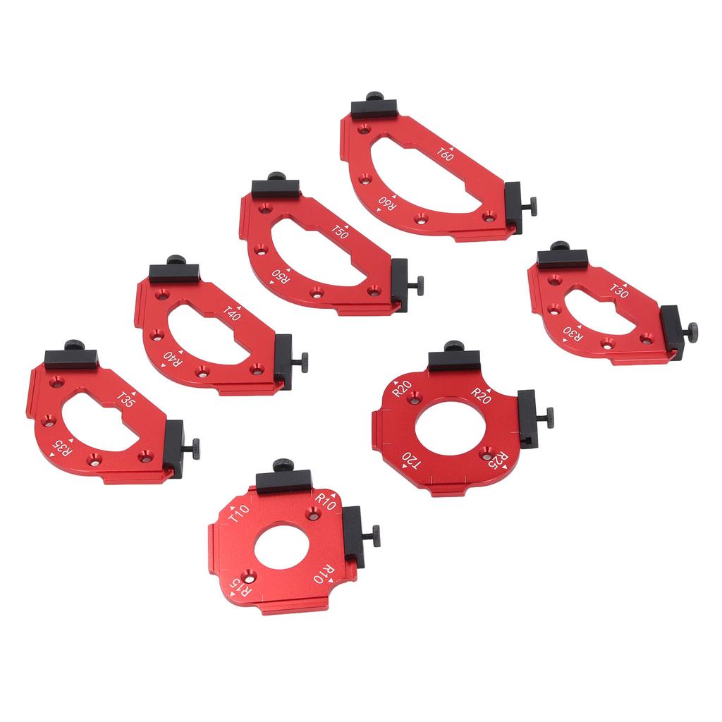 Table Corner Router Jig Set Trimming Machine Aluminium Alloy Router Radius Template Kits Woodworking