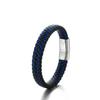 Herren Armband aus Edelstahl mit geflochtenem Leder Geometrisch Minimalistisches Modeaccessoire Lässig für den täglichen Gebrauch