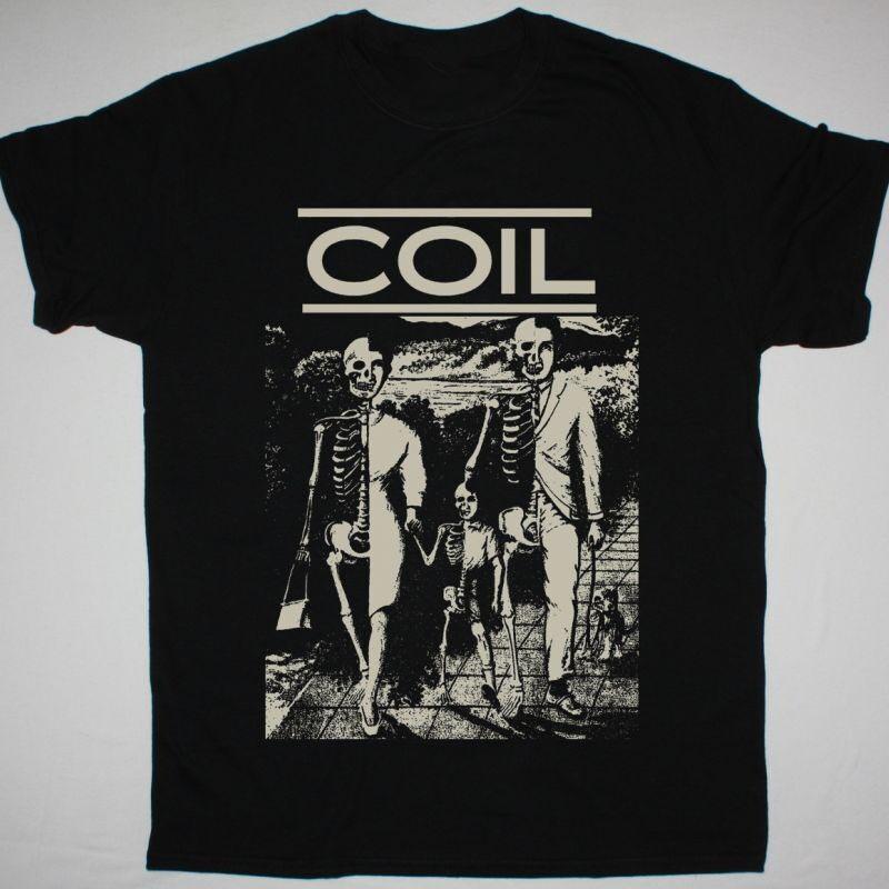 Vtg COIL Band Music Lover Heavy Cotton Black All Size Unisex Shirt Unisex T-Shirt XL