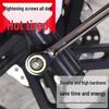 Gantuo 13mm Reversible Ratchet Wrench Set - Dual Open & Box End for Auto Repair