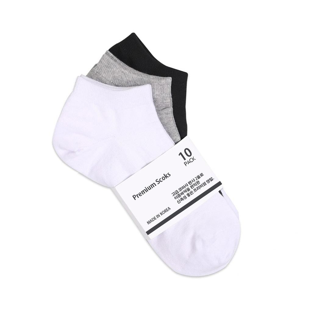 

10 pairs of premium sole-reinforced sneaker socks for men and women female