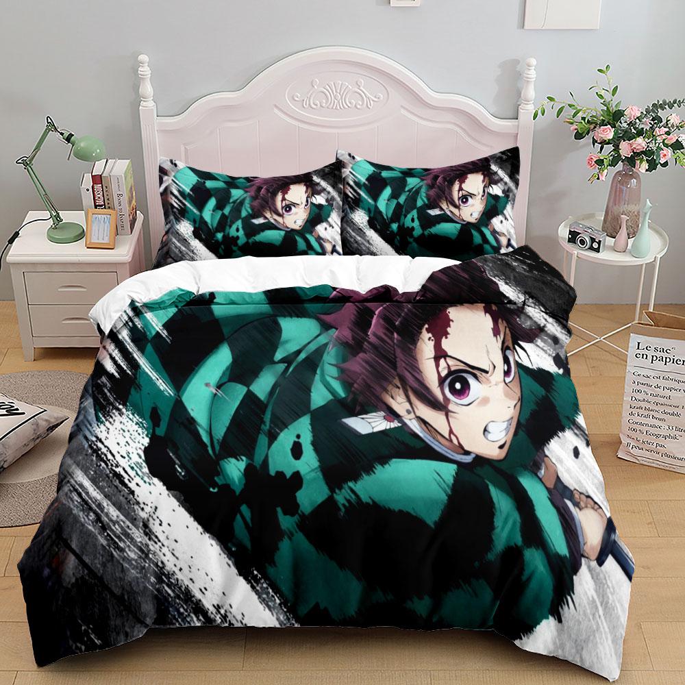 Inosuke Boys Duvet Cover Set EU Single Double King US Twin Full Queen Size slayer Bedclothes