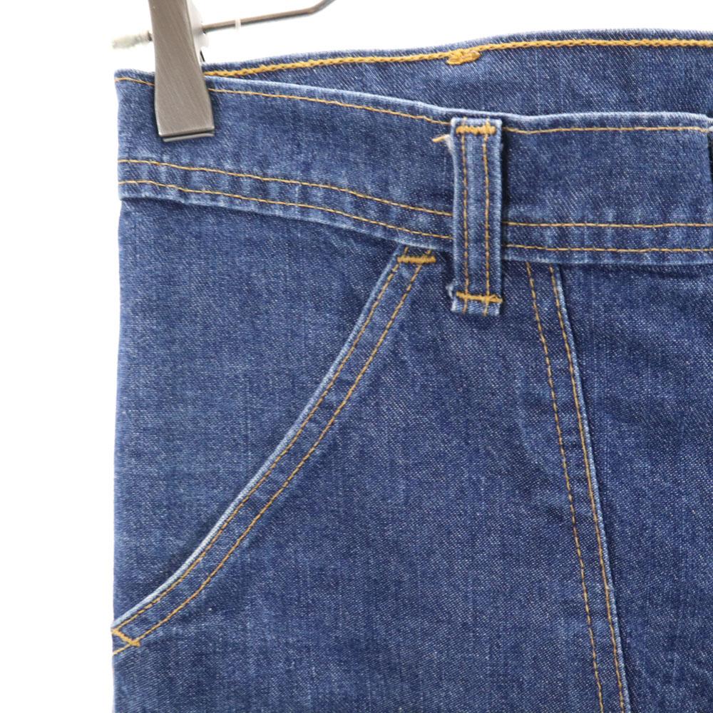 GUNG HO 90s Made In USA Old Work Denim Pants Indigo Blue Jeans Men's Used