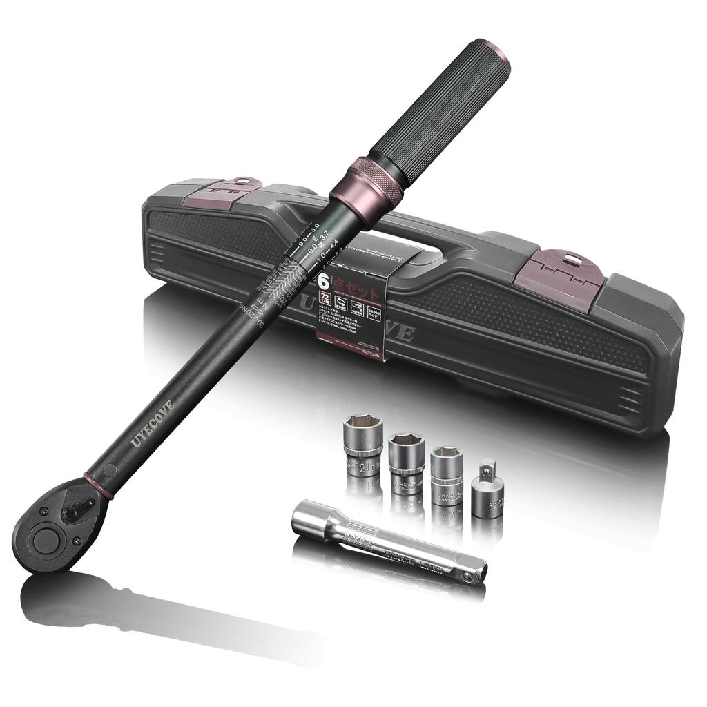 UYECOVE Torque Wrench Set for Tire mm Socket for Machine High Precision Double Left and Right Short 72 Feed Quick Easy to Calibration Japanese