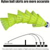 Durable Nylon Badminton Shuttlecocks Lightweight Easy-to-Track Balls for Enhanced Gameplay Outdoor Training Sports Equipment Kit