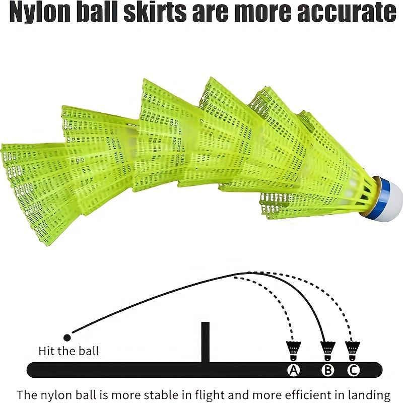 Durable Nylon Badminton Shuttlecocks Lightweight Easy-to-Track Balls for Enhanced Gameplay Outdoor Training Sports Equipment Kit