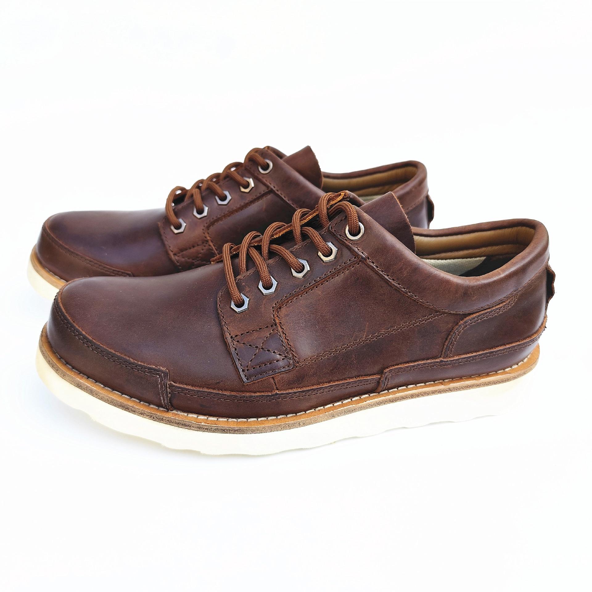 

Fashion New Men Oxfords Shoes Cow Leather Casual High Quality Wear-Resistant Lace-up Classics Outdoor Working Shoes Men Size 38-46 39 кофейный