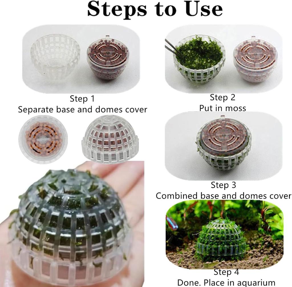 Plastic Aquarium Moss Ball Filter Aquatic Pet Supplies Decorations For Shrimps Fish Tank Pet Products Fish Tank Decor Moss Mold