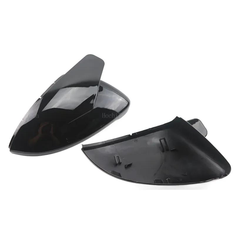 Horn Look Black Rearview Side Mirror cover Caps for Volkswagen VW Golf 7 MK7 MK7.5 GTI R GTE GTD 2013-
