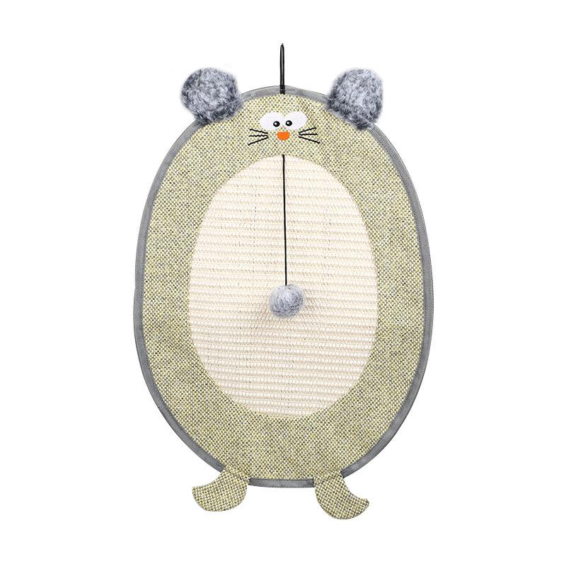 Когтеточка для кошек Когтеточка-столбик Подвесная голова медведя Круглая износостойкая Когтеточка для заточки когтей Устойчивая к царапанью подстилка Игрушка для кошек