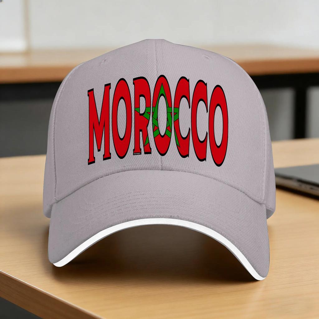 Morocco Maroc flag Moroccan Casual Baseball Cap Outdoor Sports High Quality UnisexTeens Fashion Snapback Cap