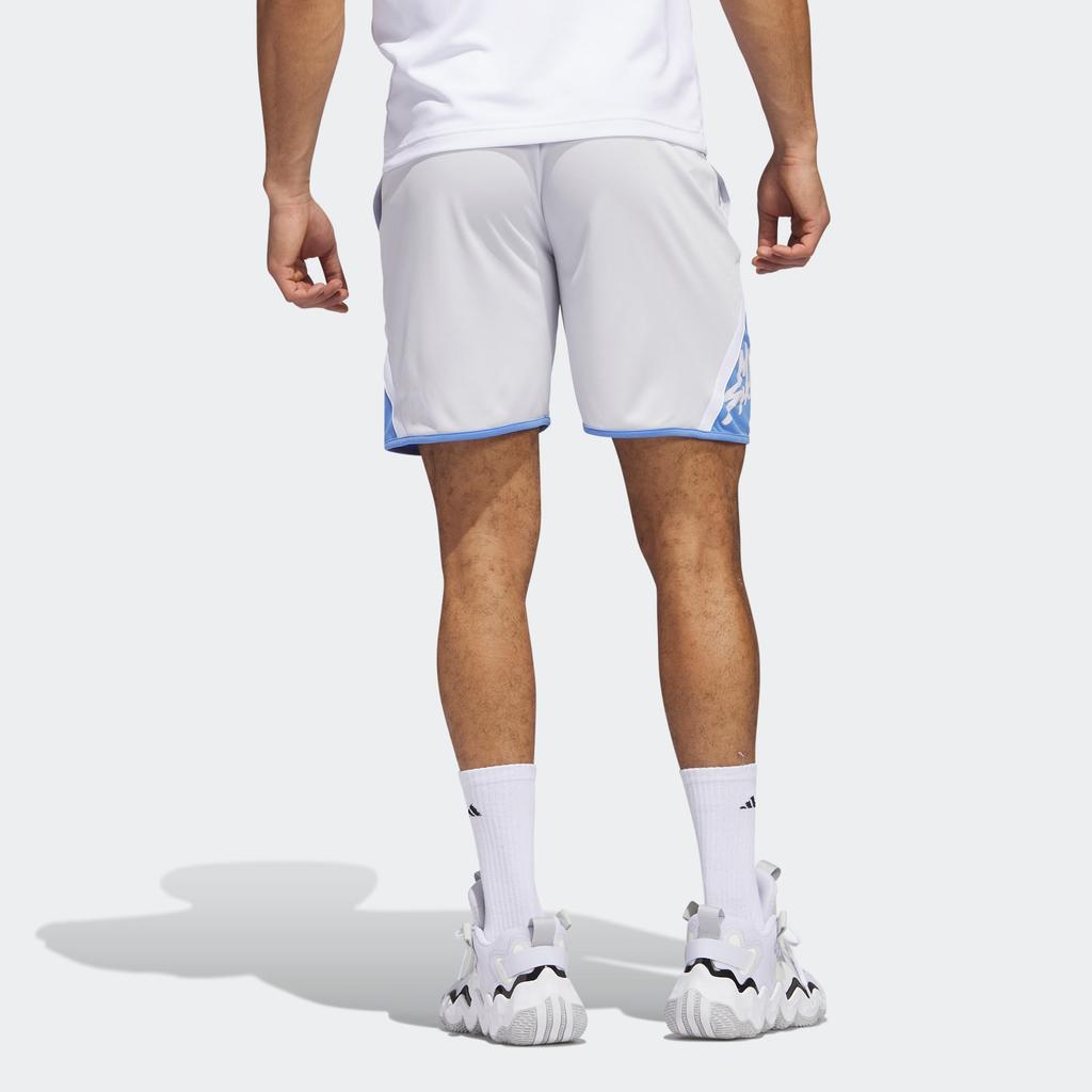 adidas Basketball Shorts Men's Symbol Gray Moderate Straight Fit Pants IN1711