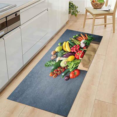 Creative Pattern Kitchen Mat Front Door Mat Bathroom Mat Kitchen Drainage Mat Anti-slip Diatomaceous Earth Summer