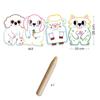 DJECO Coloring Picture Animal Scratch Art for Educational Drawing for Ages 18 Months and Up Kids, Scratch-Off Pen, (DJ00061)