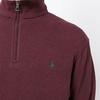 Polo Ralph Lauren Logo Embroidered Solid Color Half-Zip Pullover Sweatshirt Men Sweatshirt Burgundy 710812963-007