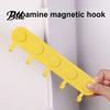 Integrated Hooks Magnetic Hook Rack with 5 Strong Magnetism No for Bags Drilling Easy Installation Organizer Keys Masks Hats