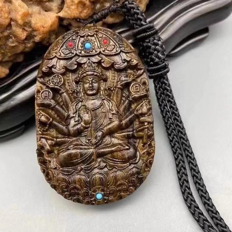 Chengui Zhao Gongming Martial God of Wealth Pendant Necklace – Five Ways God of Wealth Design for Men and Women
