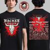 Wacken Open Air 2026 Festival Jubilejní Kompletní Line-up Ve Wackenu Německo Od 29. července Do 1. srpna 2026 Tričko