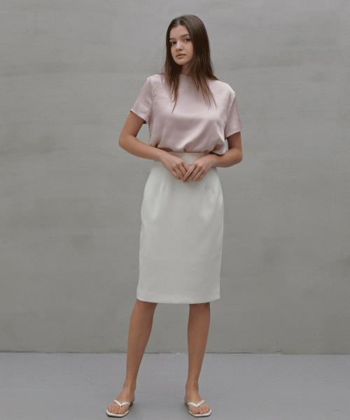 Rank 5 [Kale] Satin Blouse [Kale] Satin Blouse