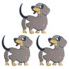 3Pcs Dachshund Bread Clips Set Funny Butt Bag Clips Reusable Plastic Sealing Clips for Food Bags Novelty Kitchen Gadgets