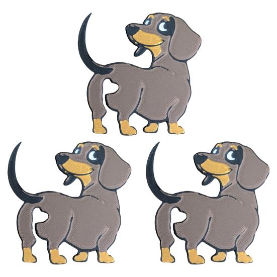 3Pcs Dachshund Bread Clips Set Funny Butt Bag Clips Reusable Plastic Sealing Clips for Food Bags Novelty Kitchen Gadgets