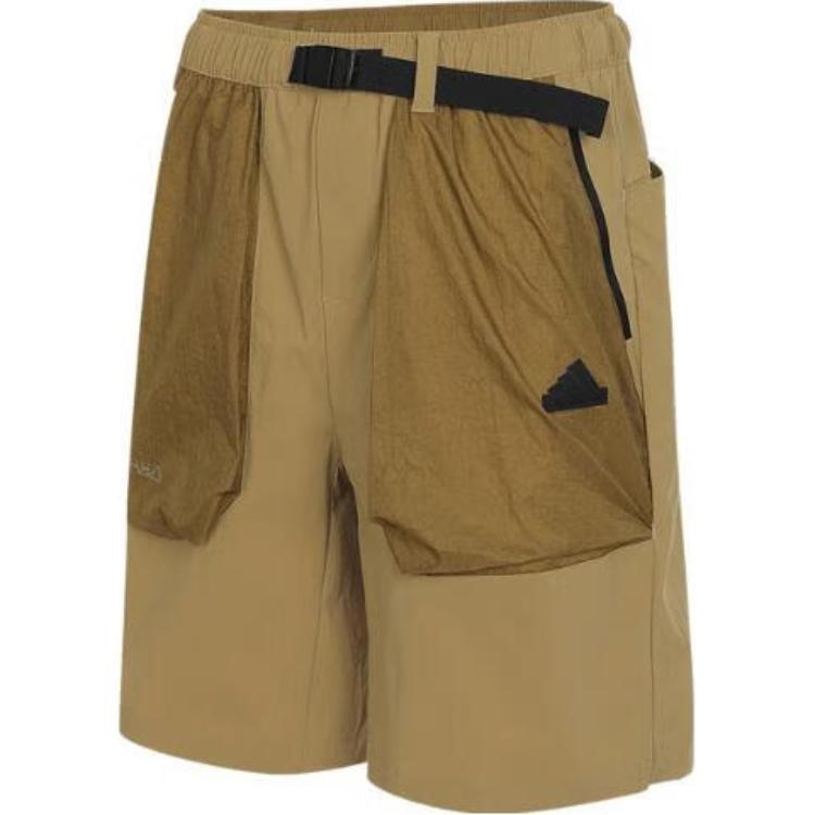 adidas AW24 Shorts Asia Sizing Tan Black Men s JI8668 M