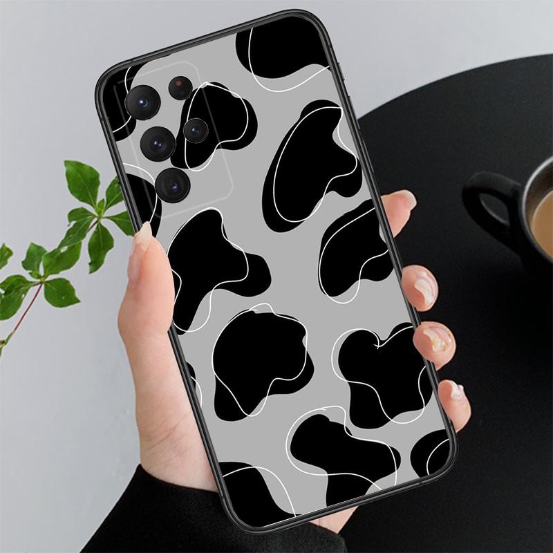 Milk Cow Print Phone Case For Samsung A52S A21S A33 A23 A13 A14 A32 A52 A53 A54 A51 A71 A15