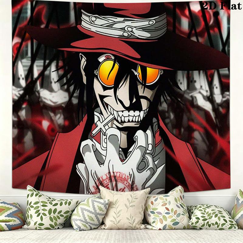 Anime-style character print Pattern Home Decor Tapestry, Wall Hanging, Decorative RV Wall Cloth.ZGT0914161