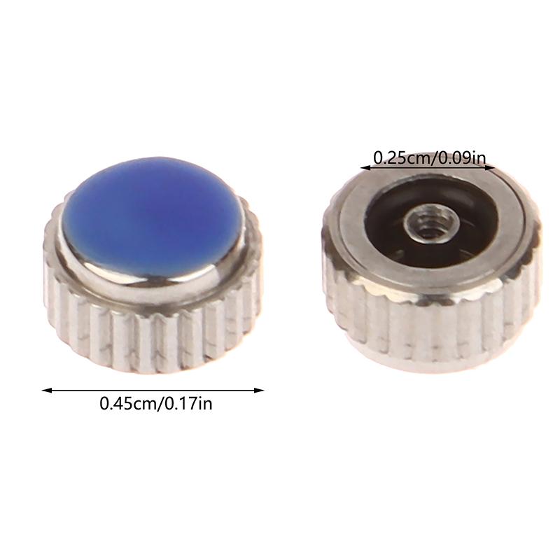 

2 шт. Стальная часовая головка серебристого цвета, диаметр головки 4,5 мм-7 мм, с плоской трубкой для ремонта часов L4429