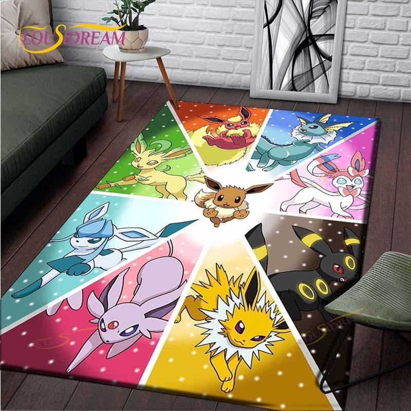 Anime Pokemon Pattern Carpets Living Room Anti-Skid Pikachu Area Rug Kids Bedroom Mats Yoga Mat Large Carpet Decor