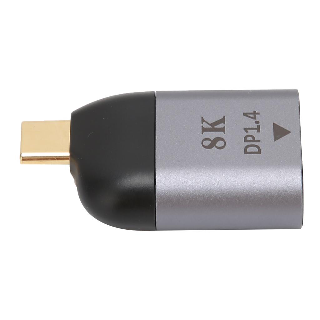 Type C Male to DP Female Adapter HD Video Converter for Presentations Classroom Teaching Home Movies