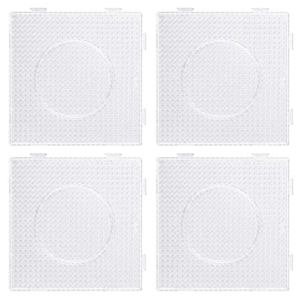 4Pcs DIY Perler Beads Boards Heat Resistant Melting Beads Boards  Beading Supplies