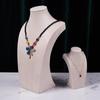 Flannel Necklace Display Stand for Jewelry Photography and Live Showcases