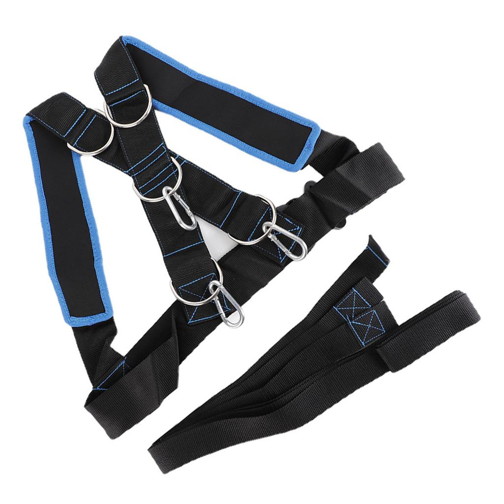 Speed Strength Training Sled Shoulder Harness Resistance Band Belt Sports Equipment