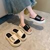 Thick-soled Premium Cool Slippers Women's Summer Outer Wear 2025 New Casual Soft-soled Non-slip One-word Drag Beach Shoes