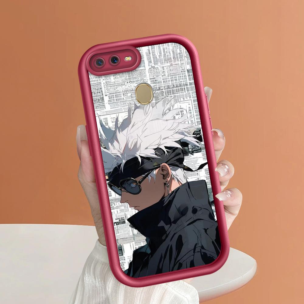 Soft Silicone Square Ladders Cartoon Pattern Full Cover Camera Protection Shockproof Case for OPPO Reno Realme OnePlus