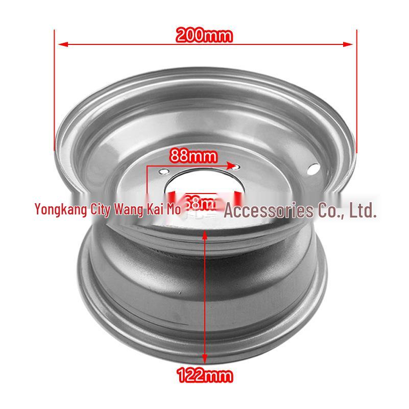 16x8-7 Four-Hole Steel Wheel Rim for 50-125CC ATV Beach Motorcycle