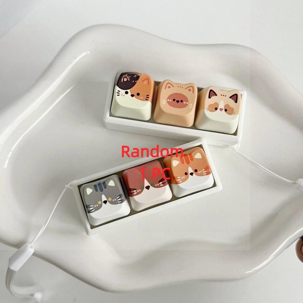 Keyboard Anti-stress Toy Pendant 2/3/4/6/9 Keys Cat Fidget Keychain  Children Adults