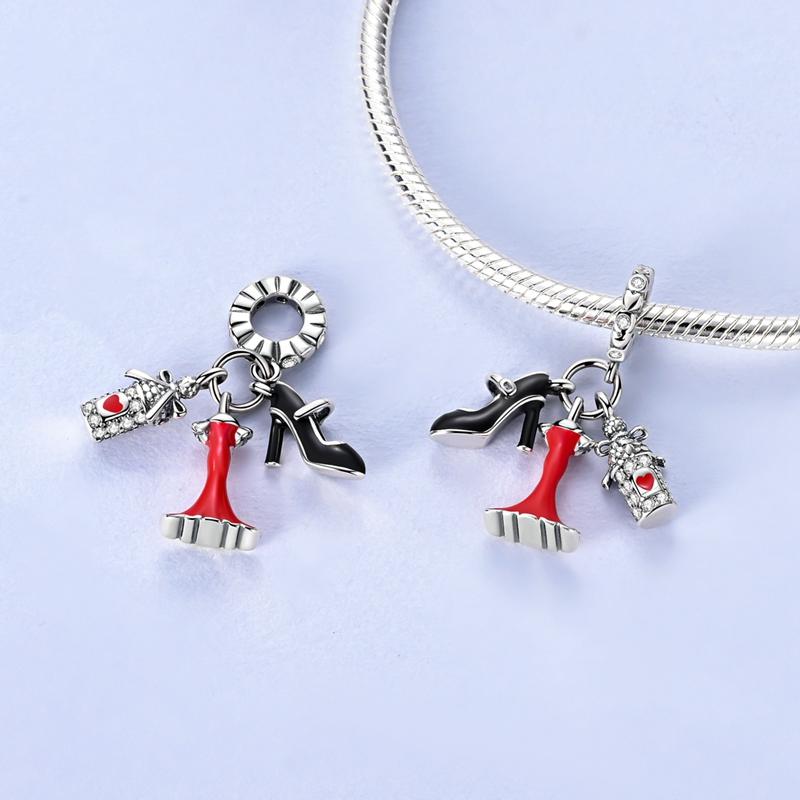 New Charms Plat Copper Blue Luminous Firefly Cat Dog Insect Star Charm Beads Fit Original Bracelet Diy Ladie Jewelry Pendant