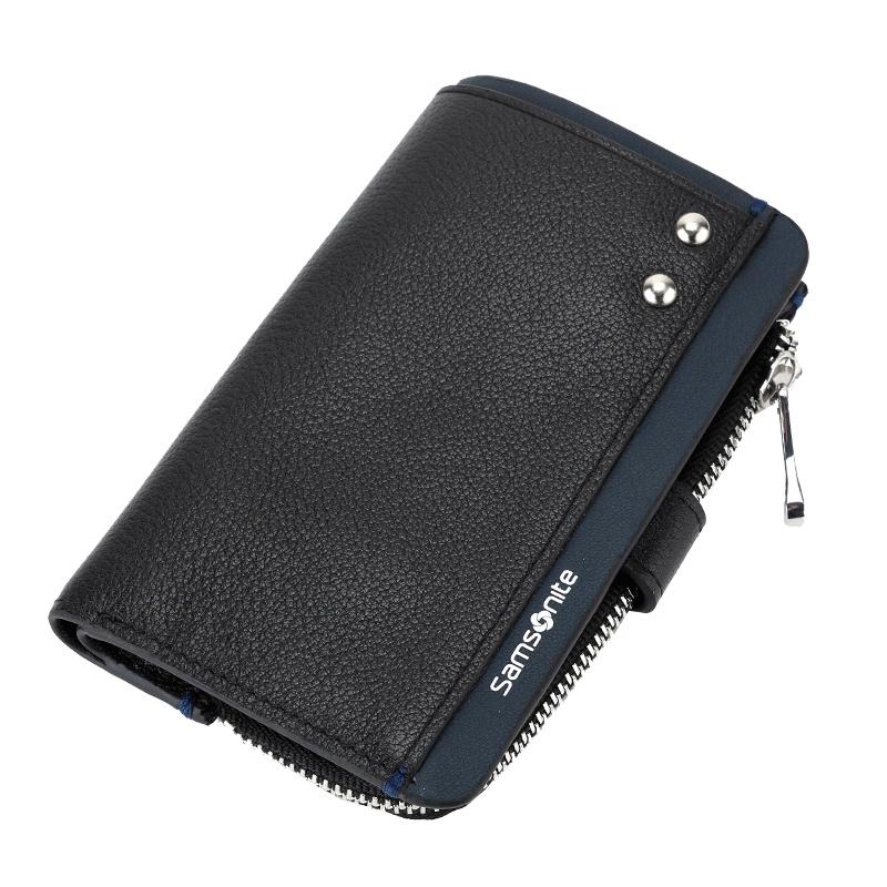 

Мужская кожаная многофункциональная ключница и кошелек для монет Samsonite TK7 Fashion Keyring Wallet