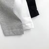 Autumn Kids Solid Color Long Sleeves Loose Basic T-Shirt Boys Girls Korean Soft Children Clothes