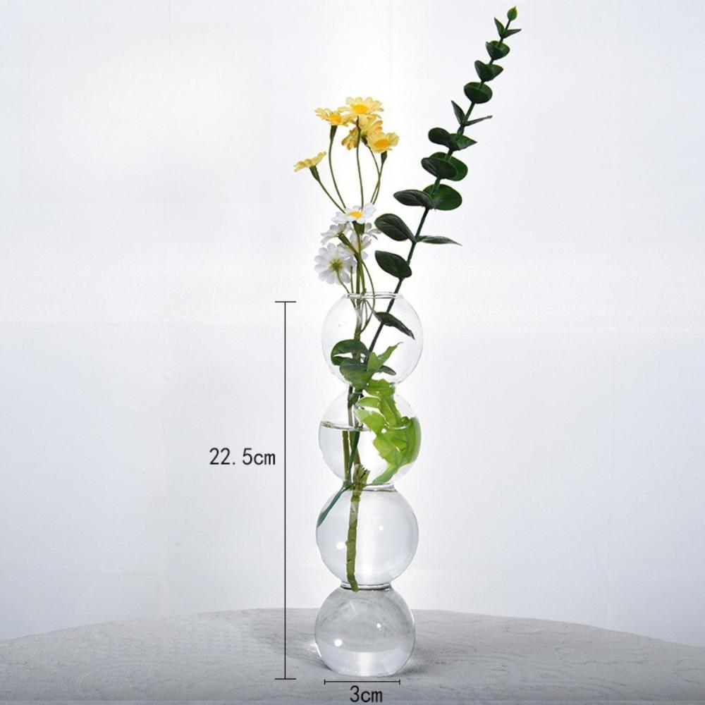 Modern Simple Creative Glass Vase Homestay Flower Utensils Decoration Bubble Vase Flower Arrangement Hydroponic Ball Glass