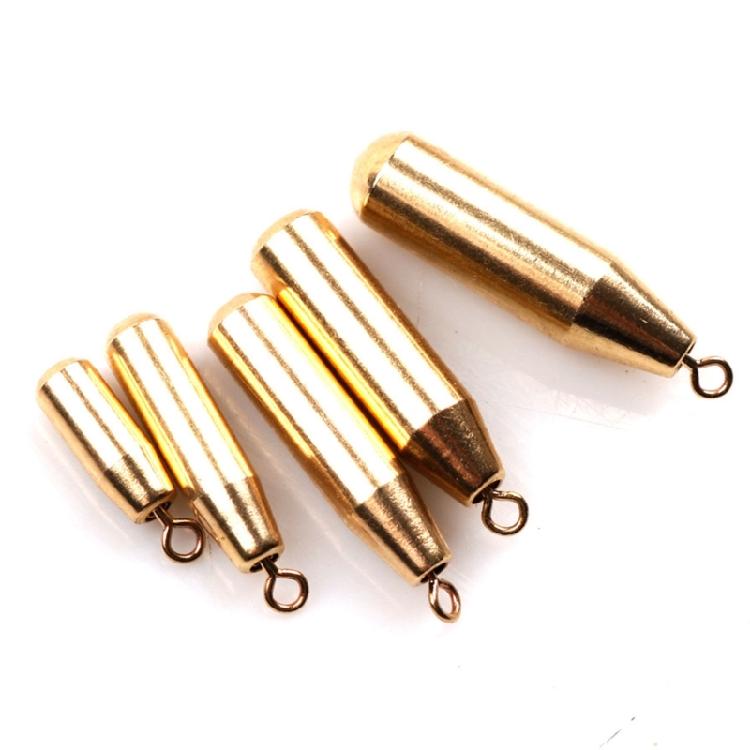 Professional Grade Copper Fishing Sinkers With Long Service Life Saltwater Rustproof Technology Fishing Weight