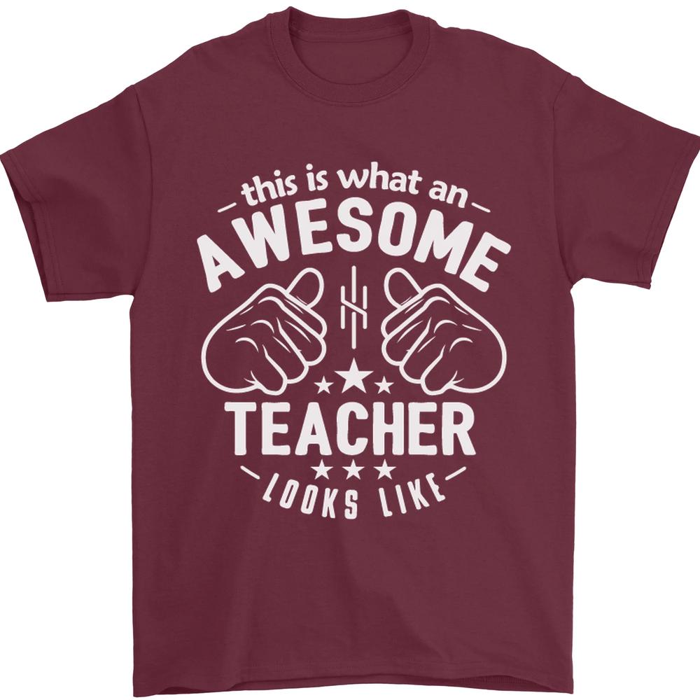 This Is What an Awesome Teacher Looks Like Unisexs TShirt 100 Cotton S