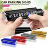 Metall Auto Temporäre Parkkarte Drehbar Telefonnummernschild Aluminium Aufkleber Für BMW E30 E36 E39 E46 E60 E90 G20 G30 X1 X3 X5 M