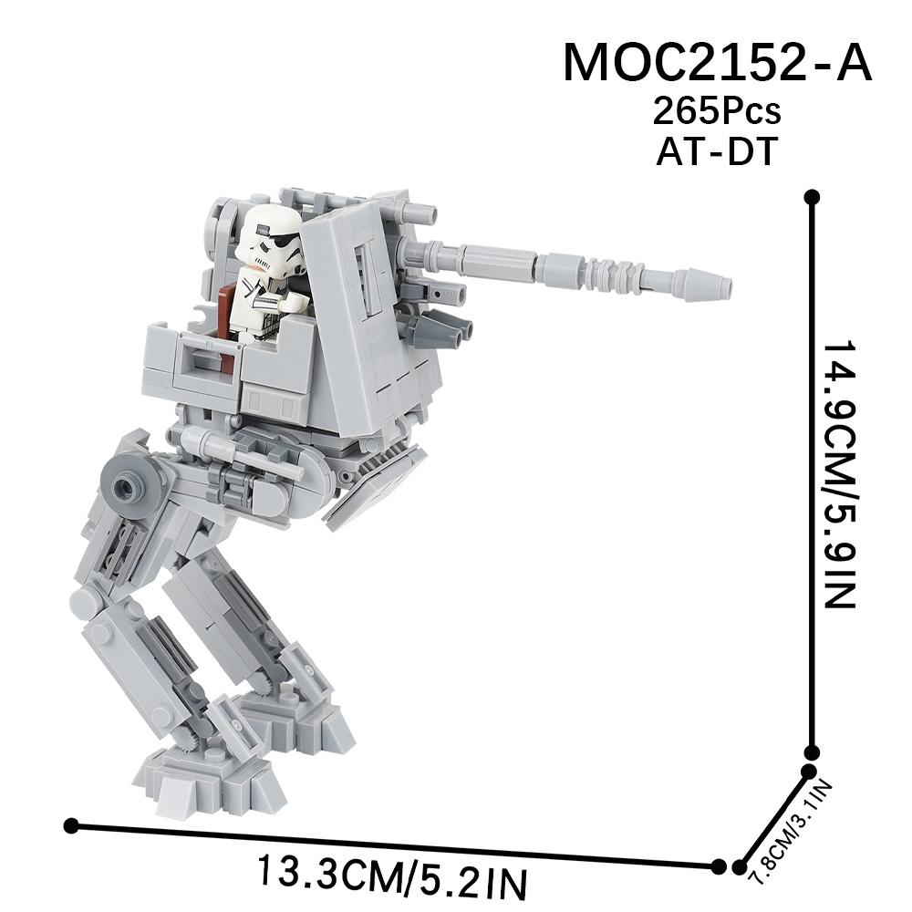 MOOXI Space Wars Walking Machine Model MOC Bricks DIY Diorama Adult Children Toys Building Block Set Montessori Gifts Decoration