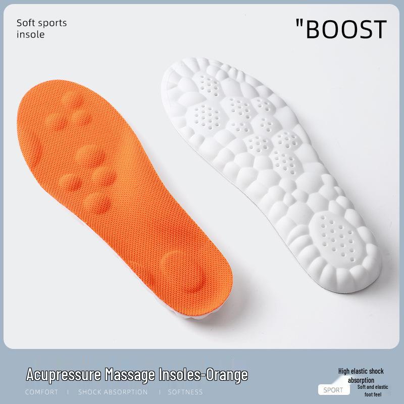 4D Cloud Technology Sports Insoles - Breathable, Odor-Resistant Arch Support for Men & Women